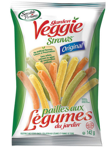 Sensible Portions Veggie Straws, Original, 142g/5 oz. {Imported from Canada}